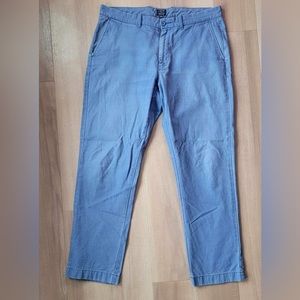 J Crew The Sutton Men’s Chino Pants Blue Size 34x30